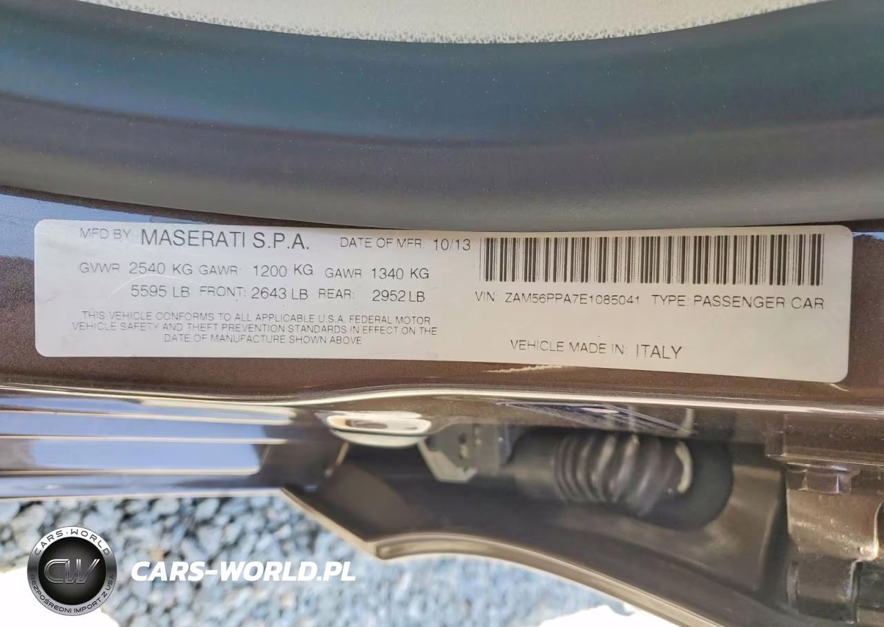 2014 Maserati Quattroporte Gts VIN:ZAM56PPA7E1085041 - 12