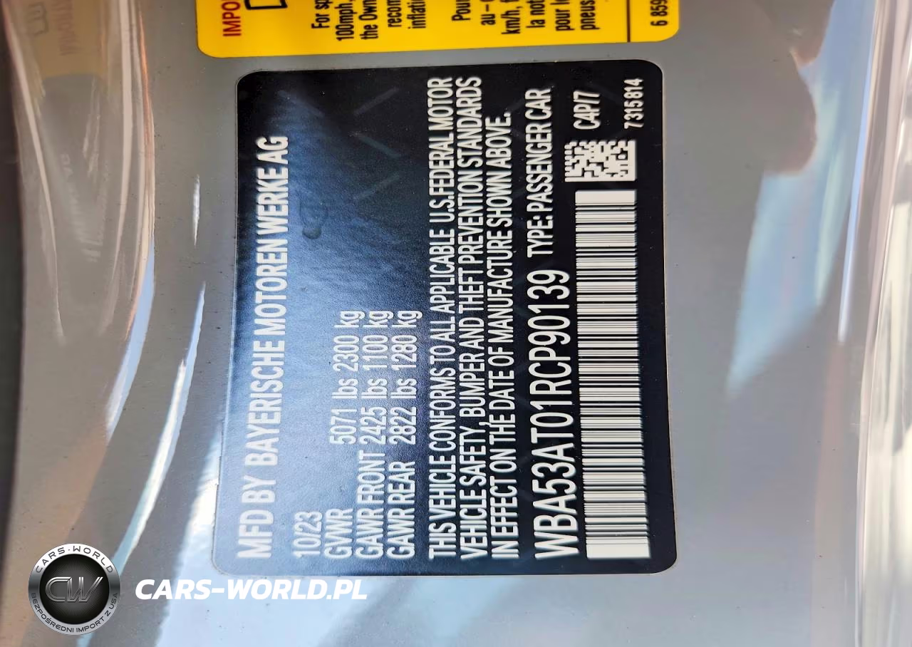 2024 BMW M440I VIN:WBA53AT01RCP90139 - 12