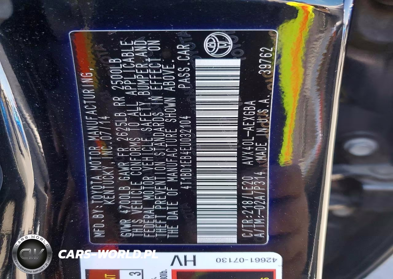 2014 Toyota Avalon Hybrid Xle Touring VIN:4T1BD1EB4EU032104 - 13