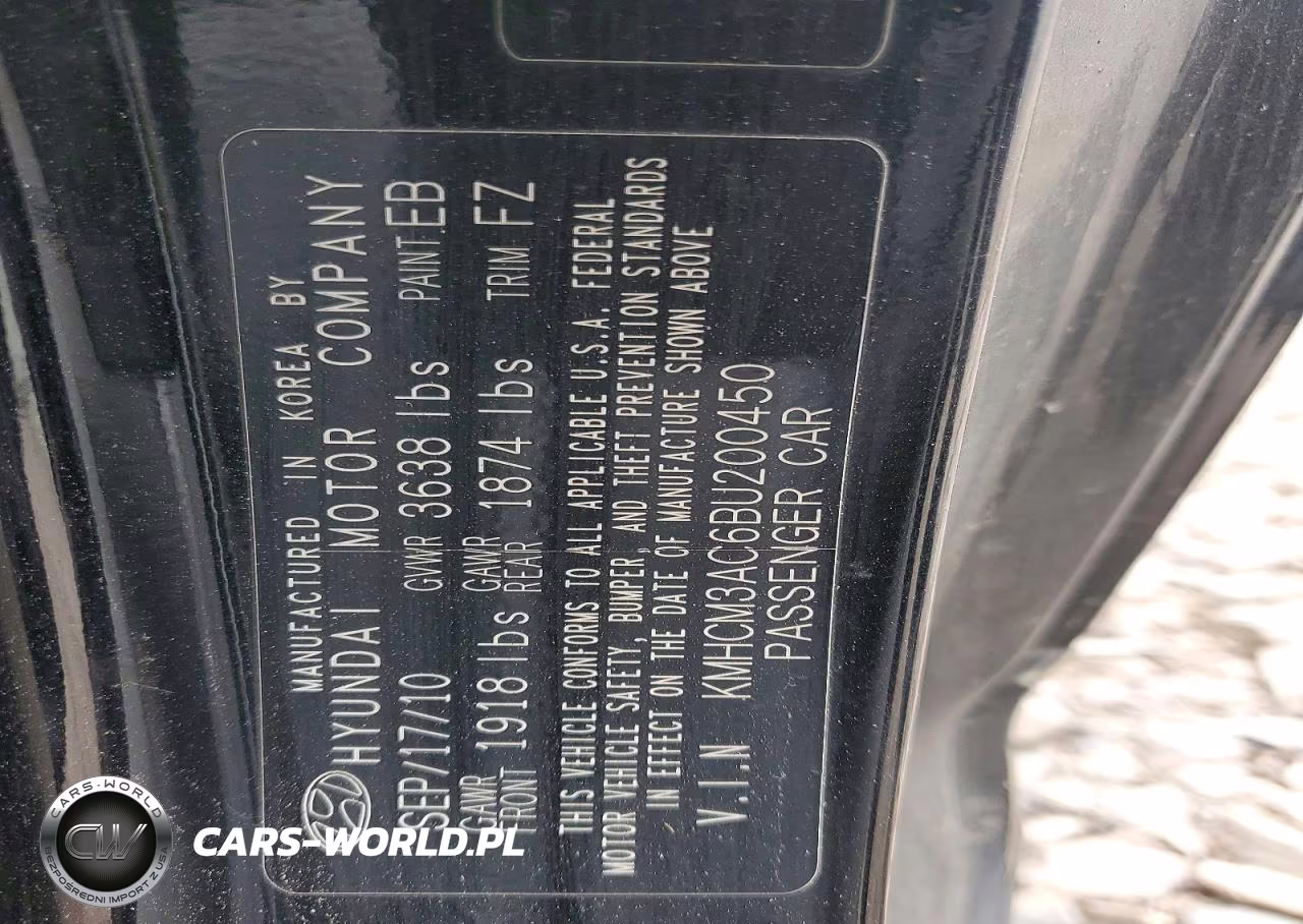 2011 Hyundai Accent Gl VIN:KMHCM3AC6BU200450 - 12