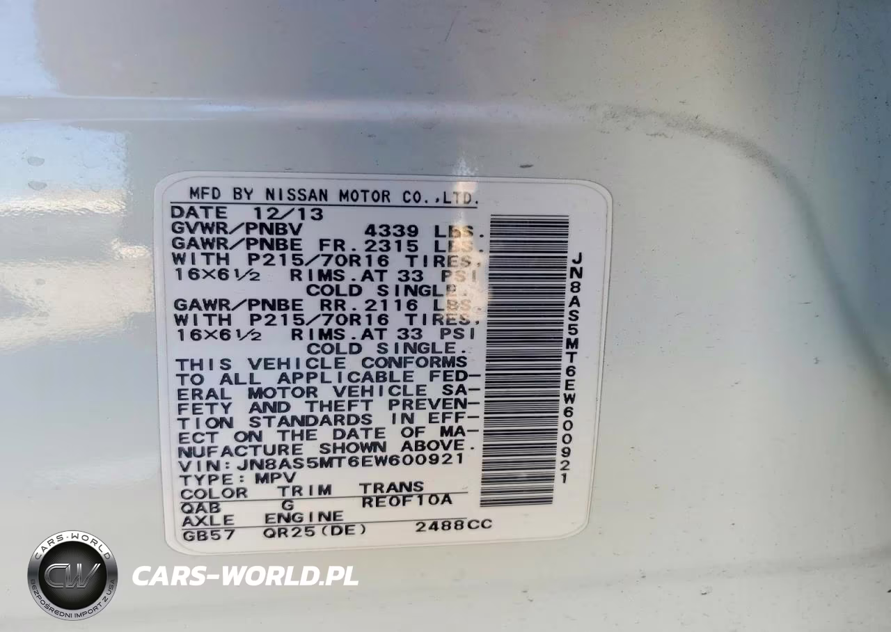 2014 Nissan Rogue Select S VIN:JN8AS5MT6EW600921 - 14