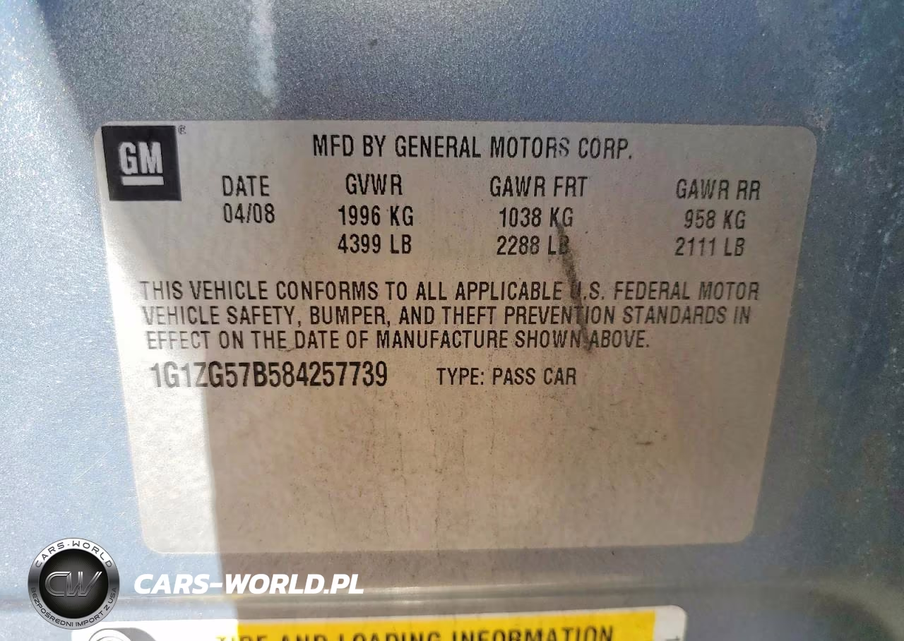 2008 Chevrolet Malibu Ls VIN:1G1ZG57B584257739 - 12