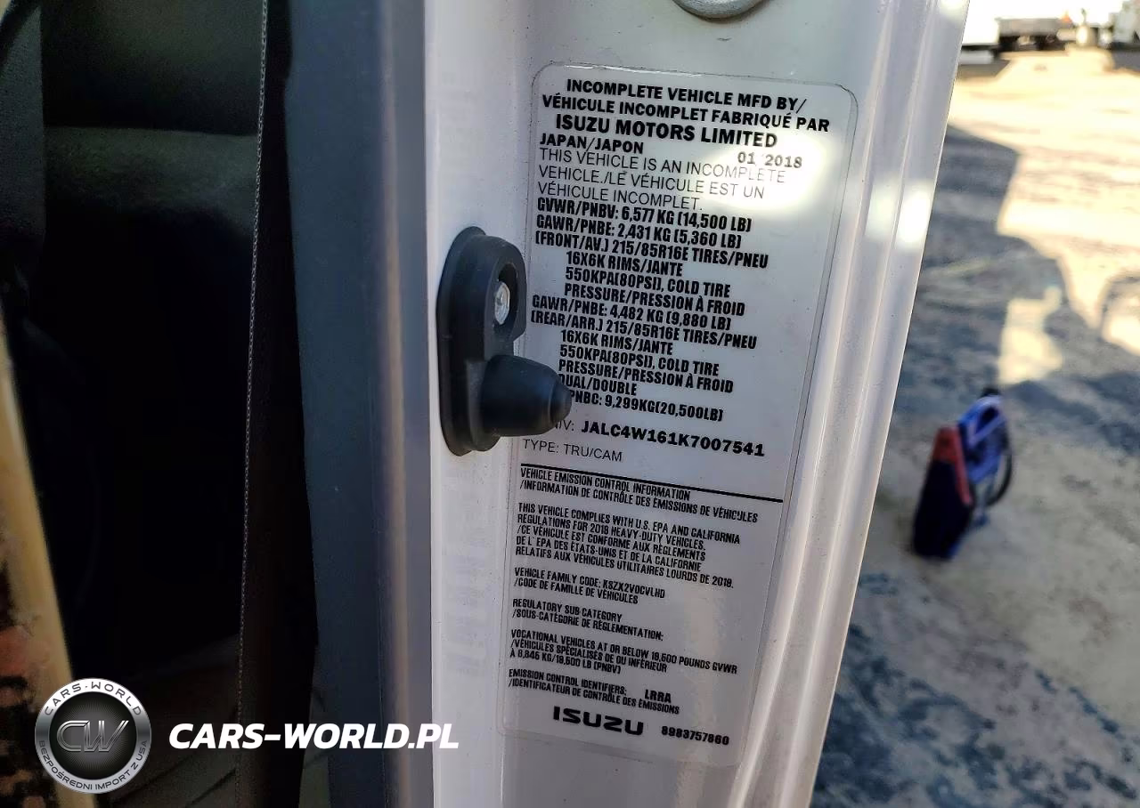2019 Isuzu Npr Hd Box Truck VIN:JALC4W161K7007541 - 13
