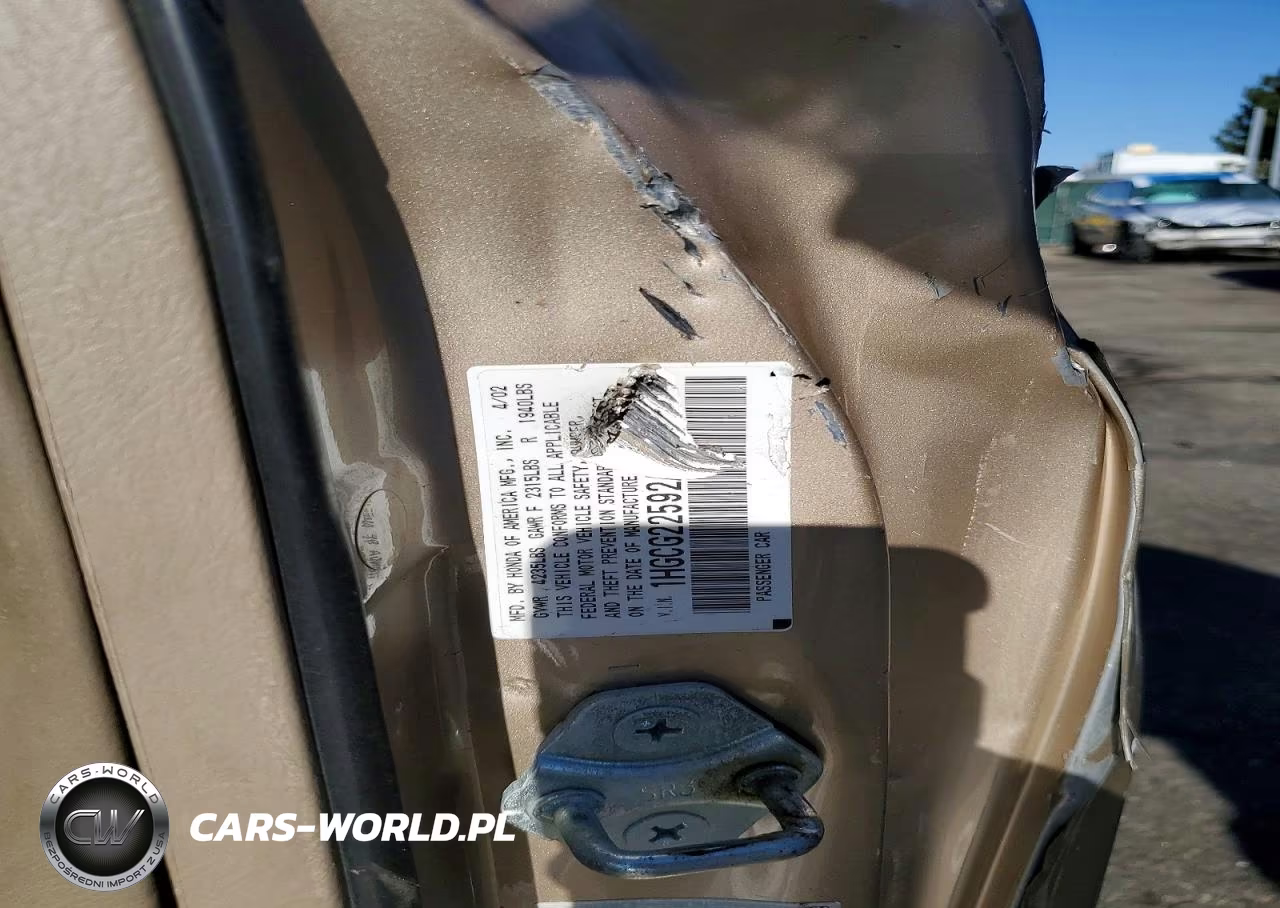2002 Honda Accord Ex VIN:1HGCG22592A025636 - 12