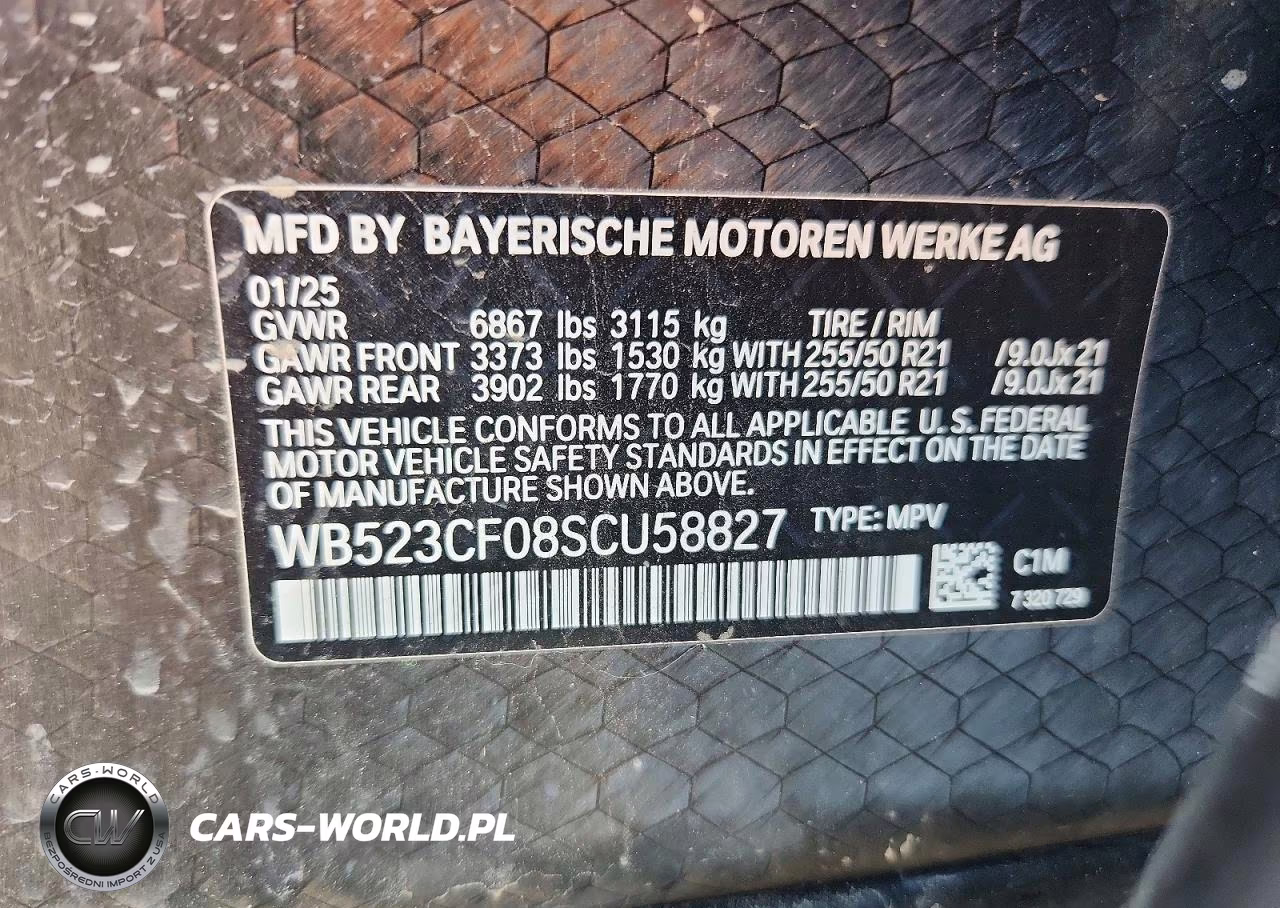 2025 BMW Ix xDrive50 VIN:WB523CF08SCU58827 - 13