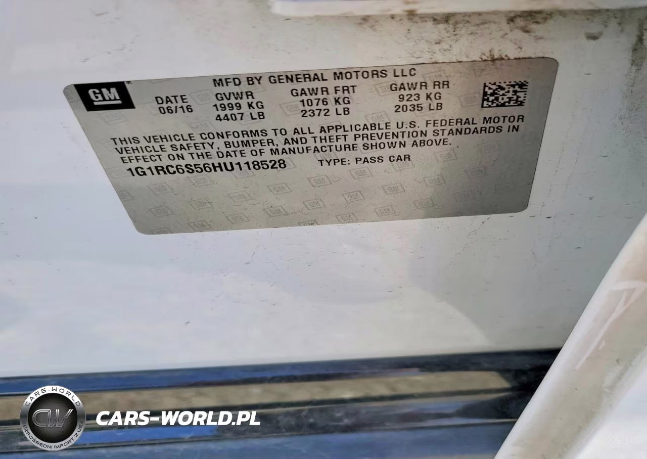 2017 Chevrolet Volt Lt VIN:1G1RC6S56HU118528 - 12
