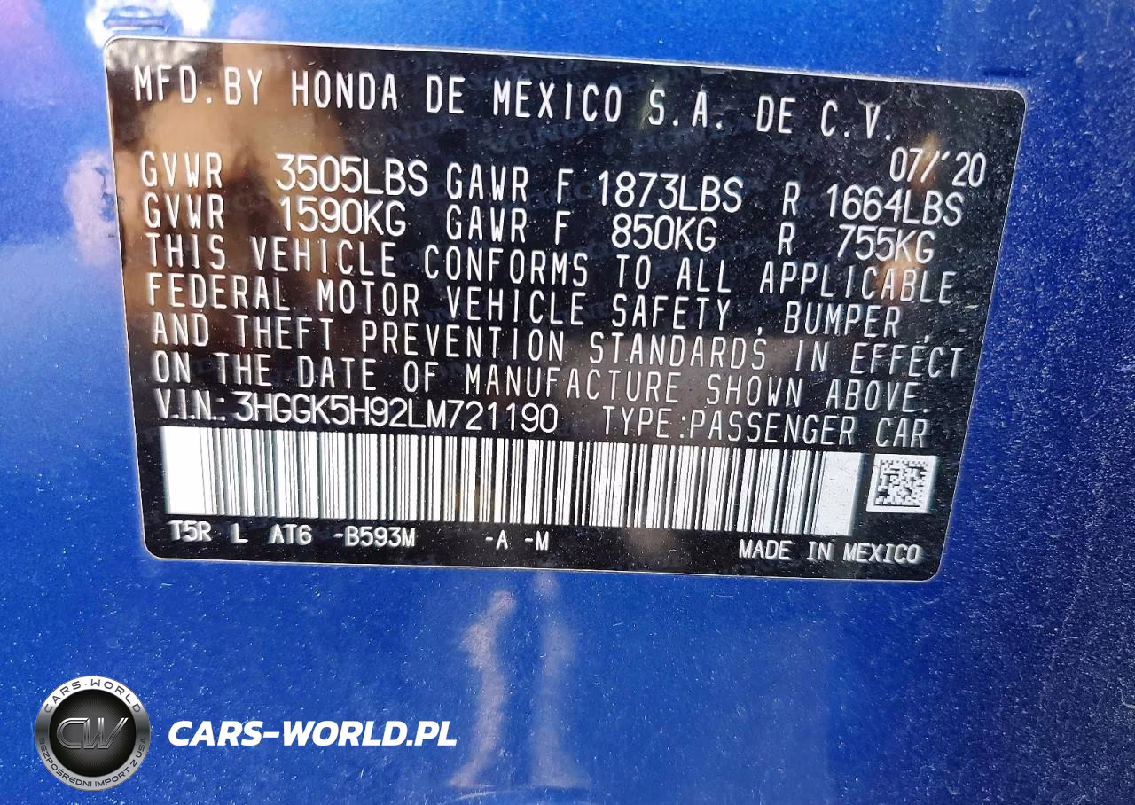 2020 Honda Fit Exl VIN:3HGGK5H92LM721190 - 12