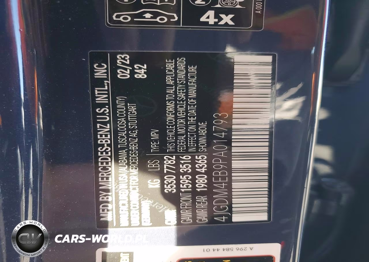 2023 Mercedes-Benz Eqs Suv 580 4Matic VIN:4JGDM4EB9PA014793 - 12