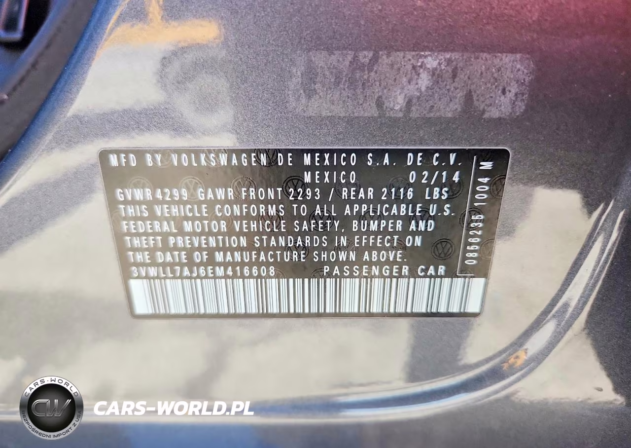 2014 Volkswagen Jetta Tdi VIN:3VWLL7AJ6EM416608 - 12