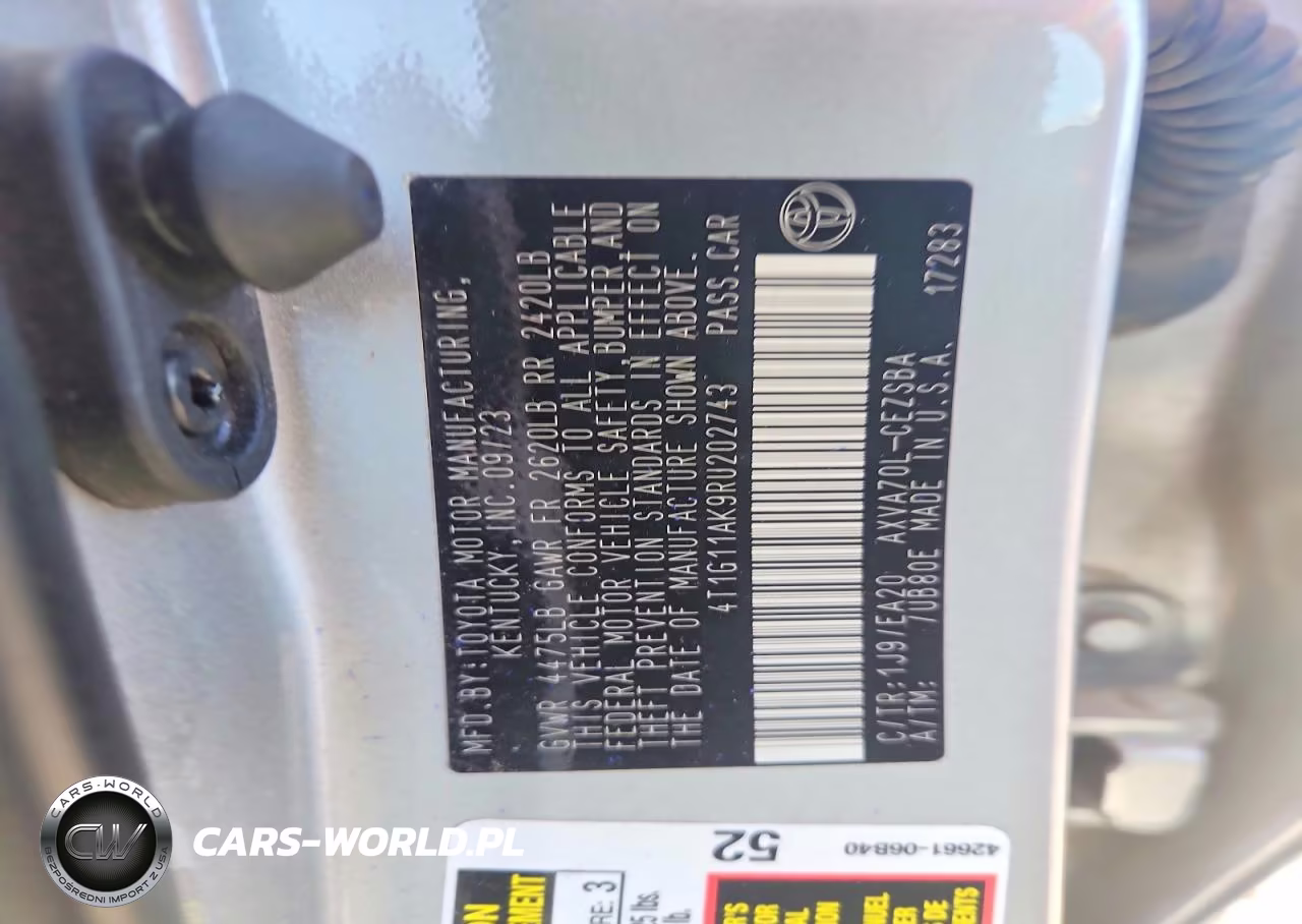 2024 Toyota Camry Se VIN:4T1G11AK9RU202743 - 12