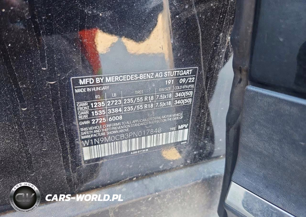 2023 Mercedes-Benz Eqb 250+ VIN:W1N9M0CB3PN017843 - 14