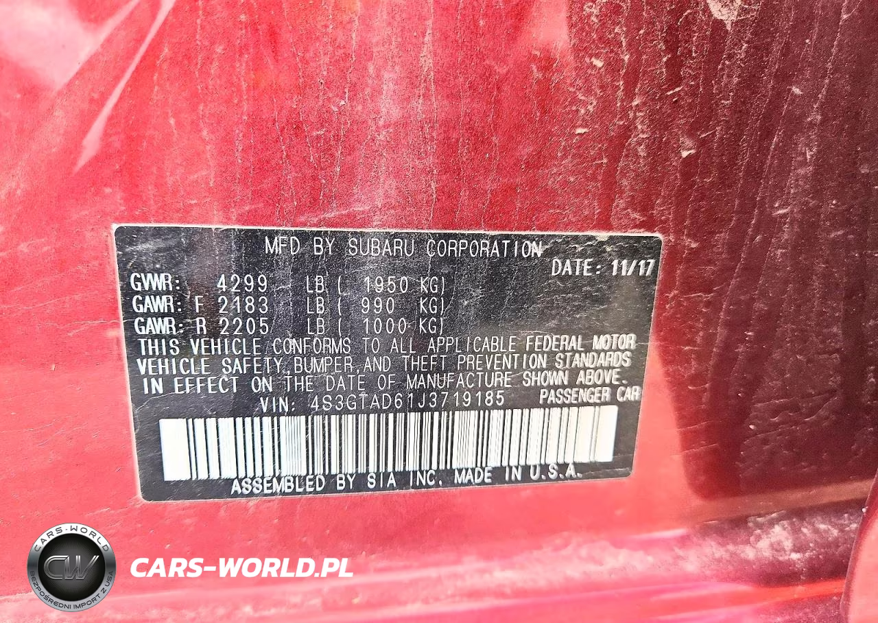 2018 Subaru Impreza Premium Plus VIN:4S3GTAD61J3719185 - 12