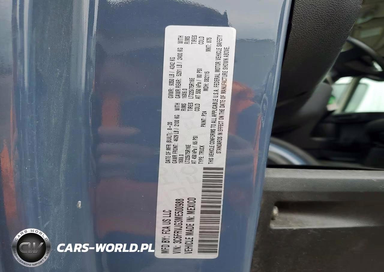 2021 Ram Promaster 3500 3500 High VIN:3C6FRVJG3ME500988 - 13