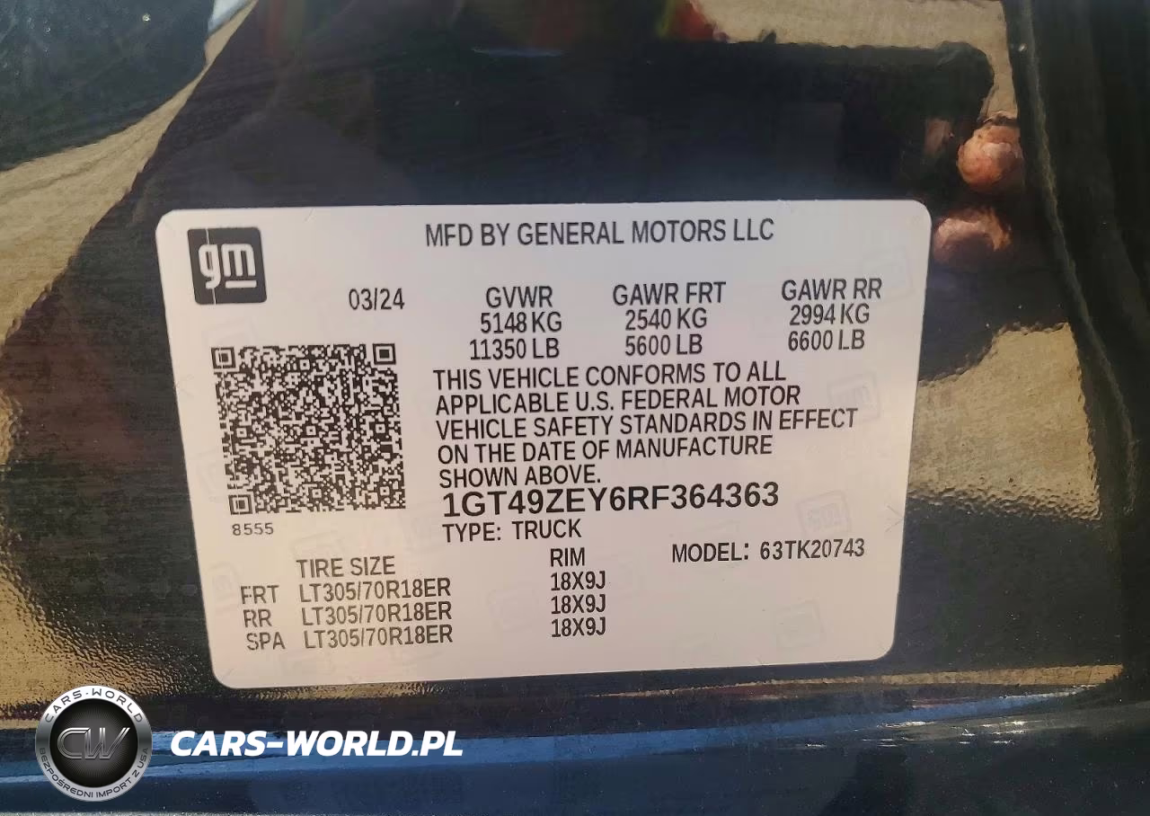 2024 GMC Sierra K2500 At4X VIN:1GT49ZEY6RF364363 - 12