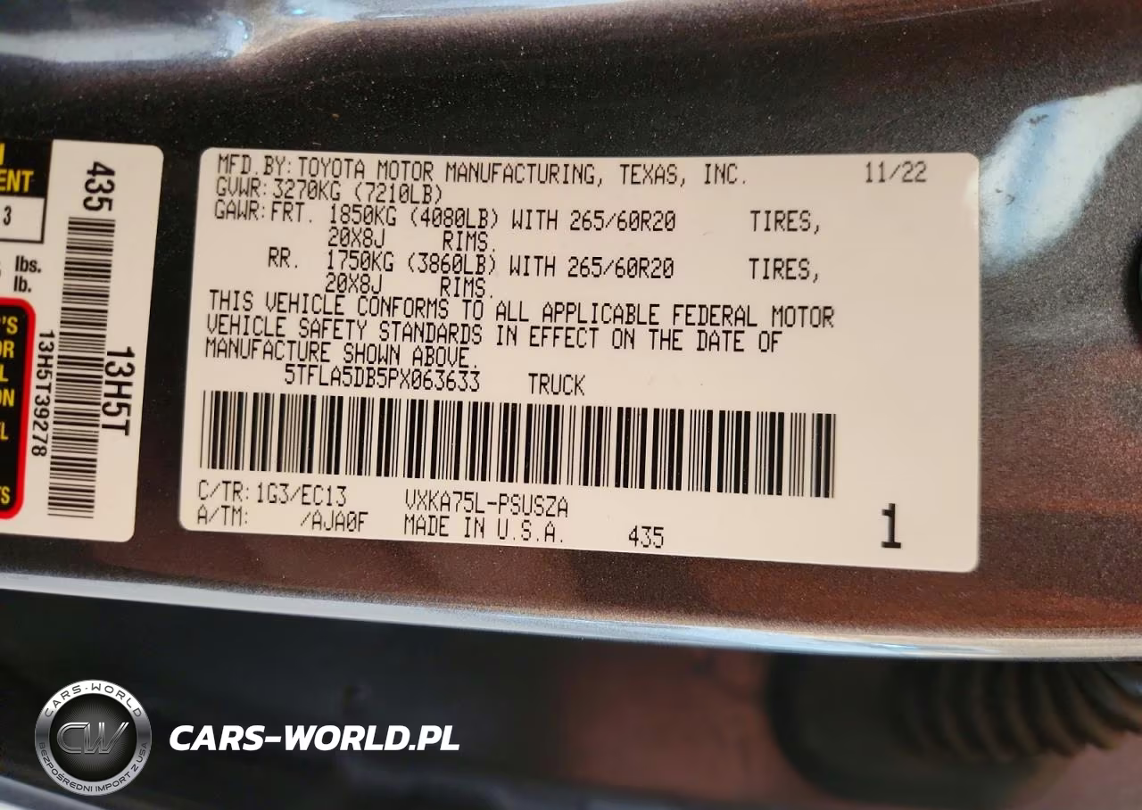 2023 Toyota Tundra Sr5 VIN:5TFLA5DB5PX063633 - 12
