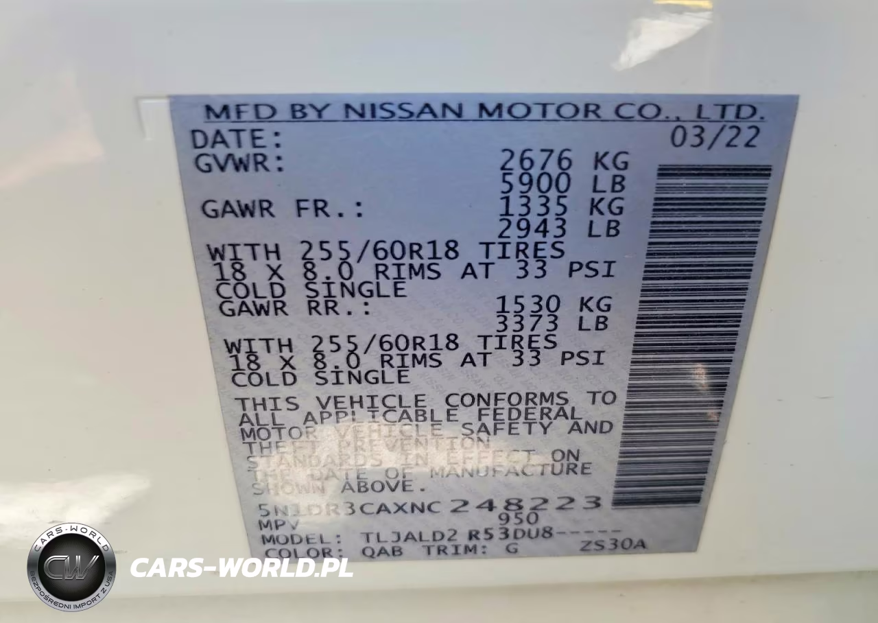2022 Nissan Pathfinder Sl VIN:5N1DR3CAXNC248223 - 12