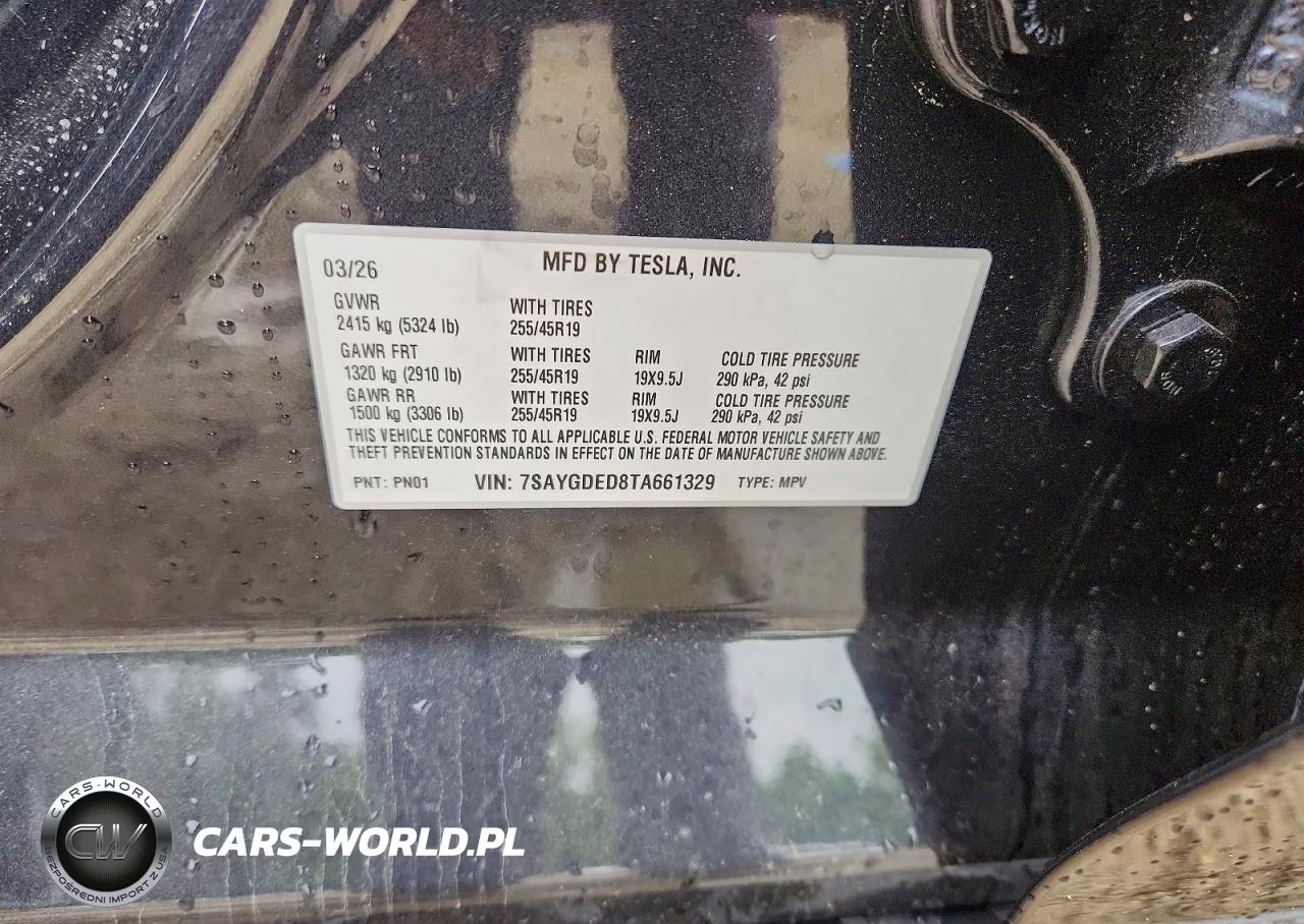 2026 Tesla Model Y VIN:7SAYGDED8TA661329 - 13