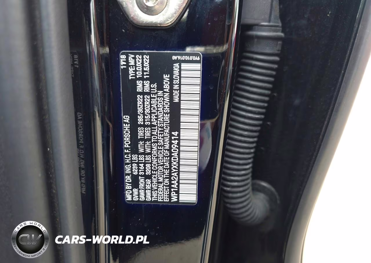 2019 Porsche Cayenne VIN:WP1AA2AYXKDA09414 - 10
