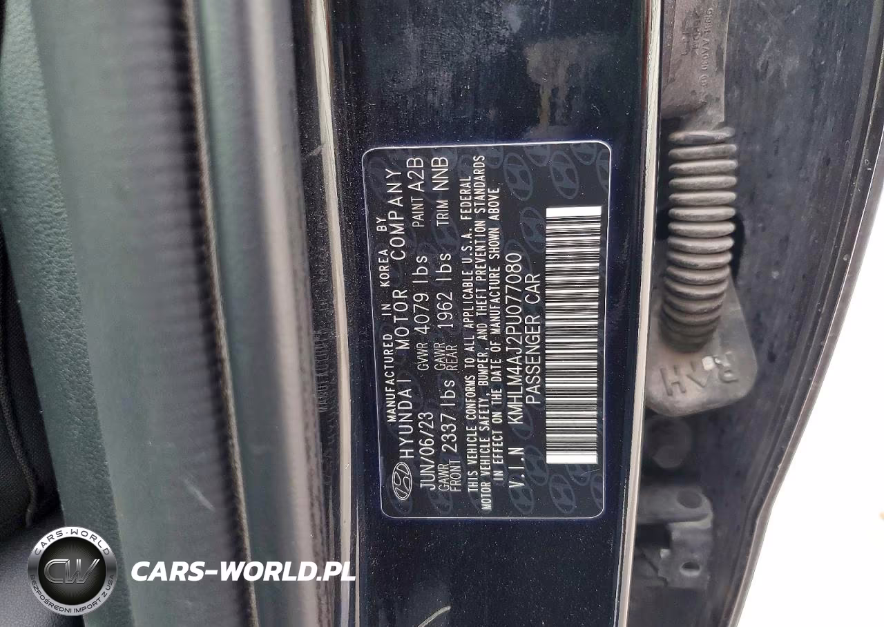 2023 Hyundai Elantra Blue VIN:KMHLM4AJ2PU077080 - 12