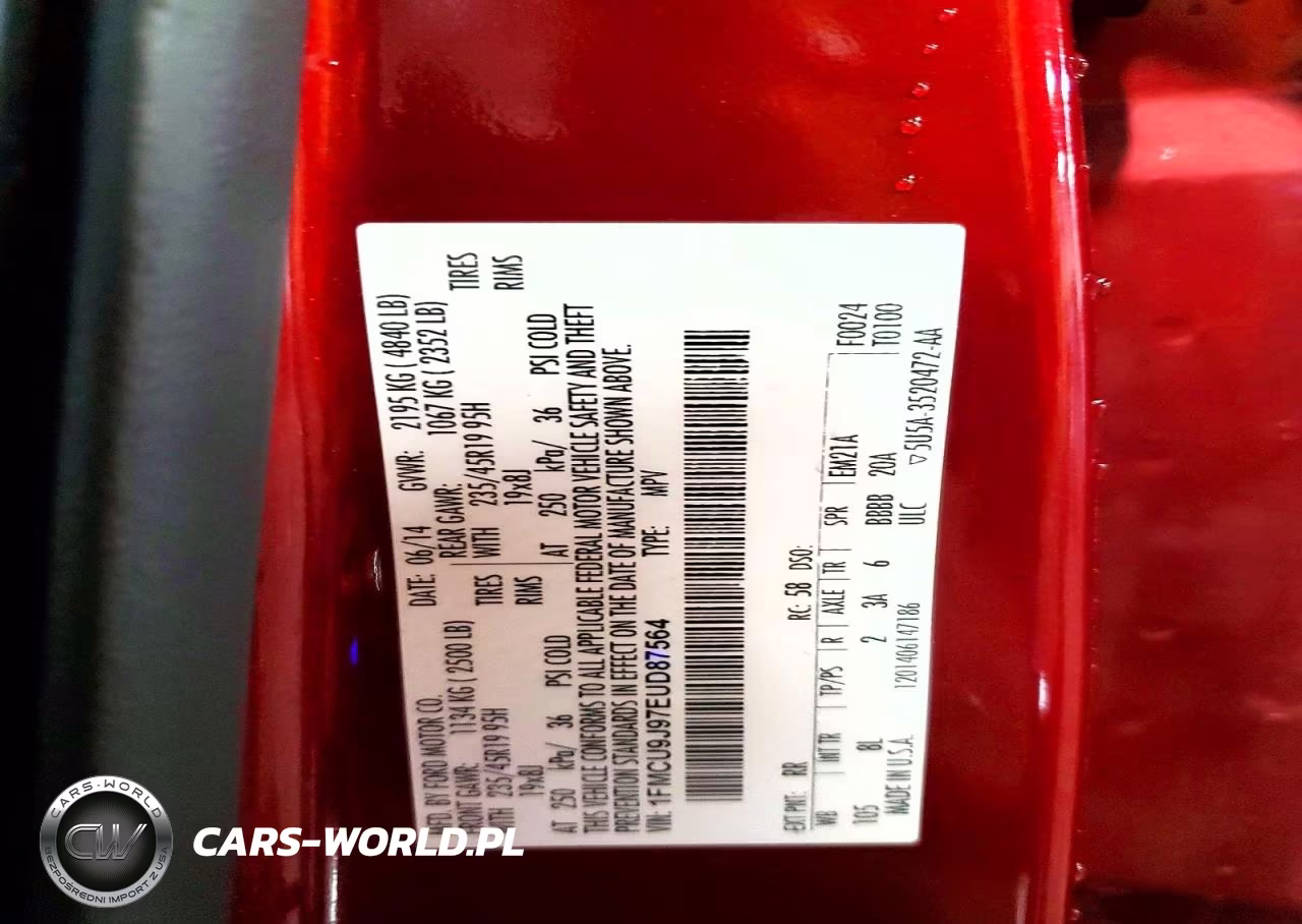2014 Ford Escape Titanium VIN:1FMCU9J97EUD87564 - 12