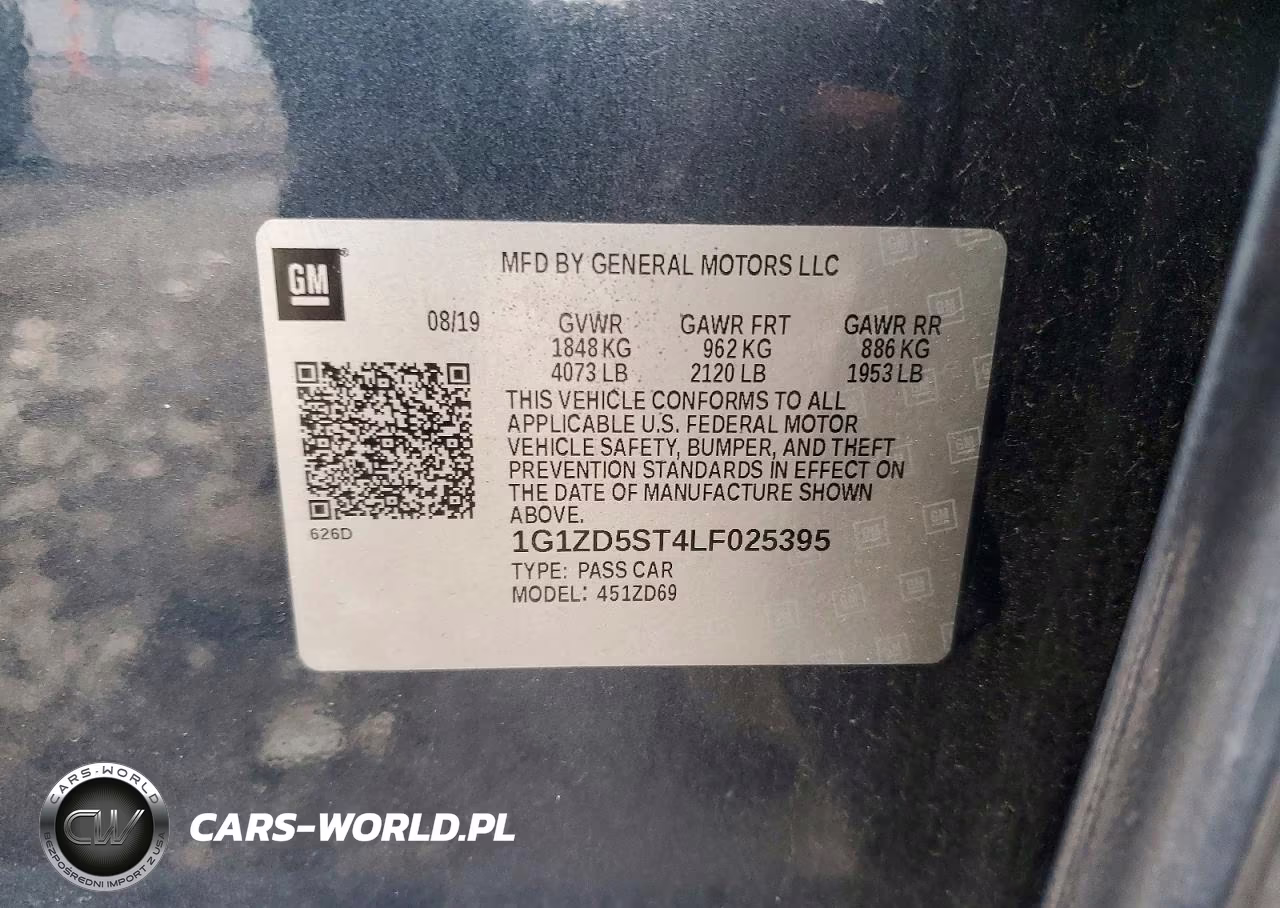 2020 Chevrolet Malibu Lt VIN:1G1ZD5ST4LF025395 - 12
