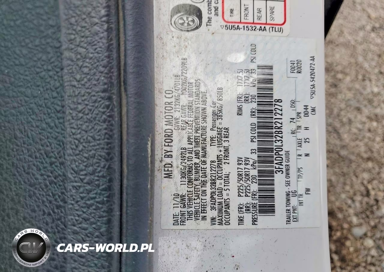 2011 Ford Fusion Hybrid VIN:3FADP0L32BR212278 - 12