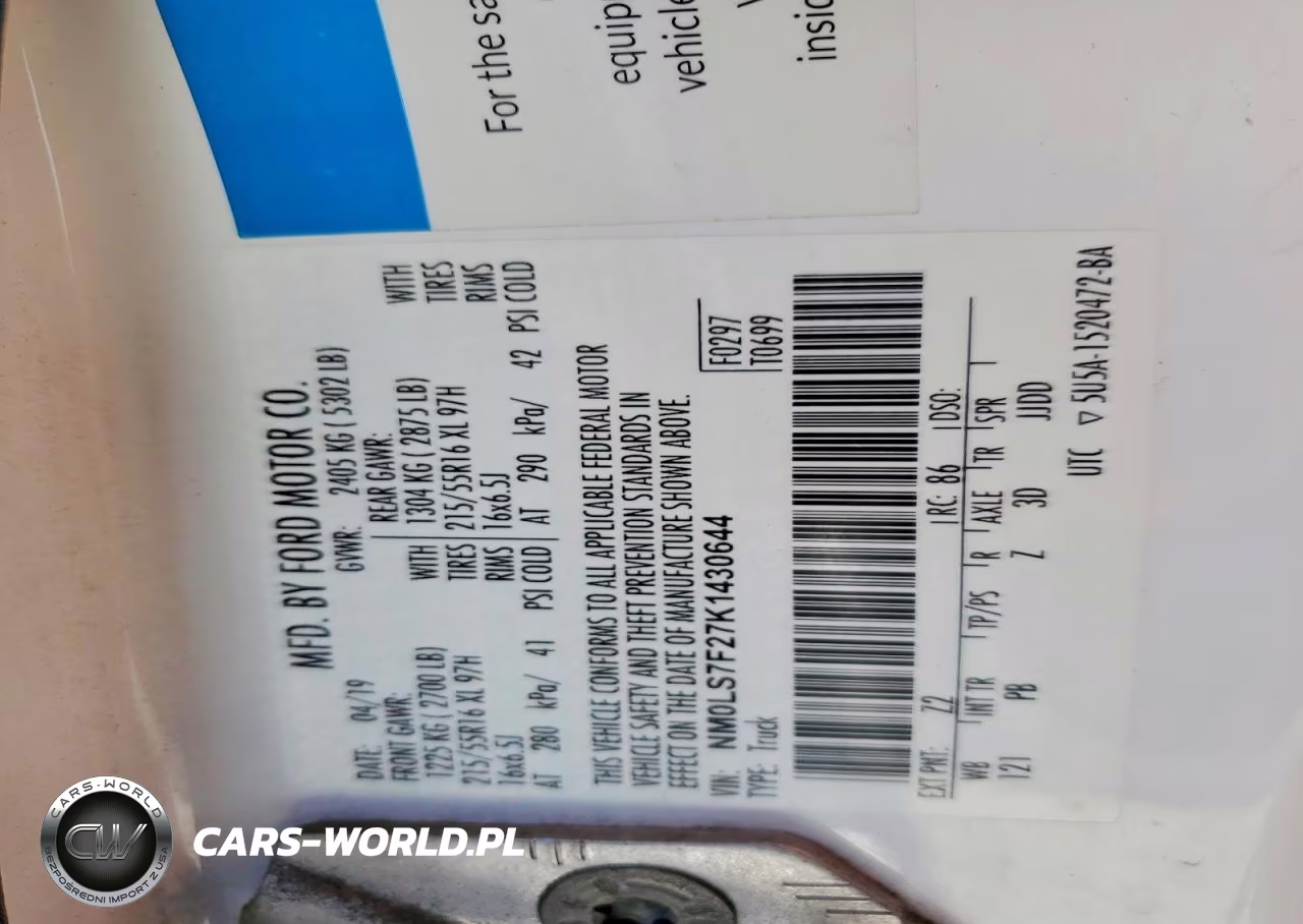 2019 Ford Transit Connect Xlt VIN:NM0LS7F27K1430644 - 13