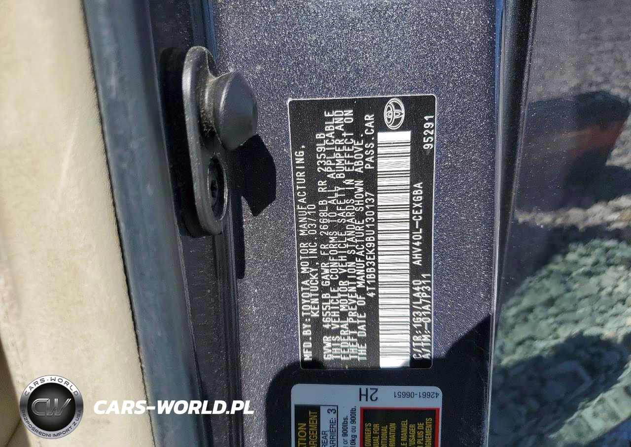 2011 Toyota Camry Hybrid VIN:4T1BB3EK9BU130137 - 12