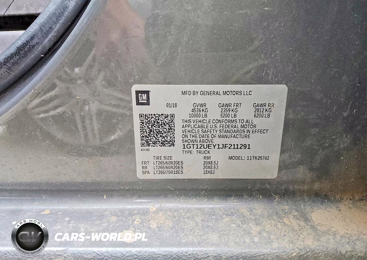 2018 GMC Sierra K2500 Denali VIN:1GT12UEY1JF211291 - 12