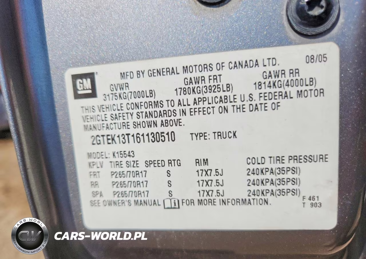 2006 GMC New Sierra K1500 VIN:2GTEK13T161130510 - 12