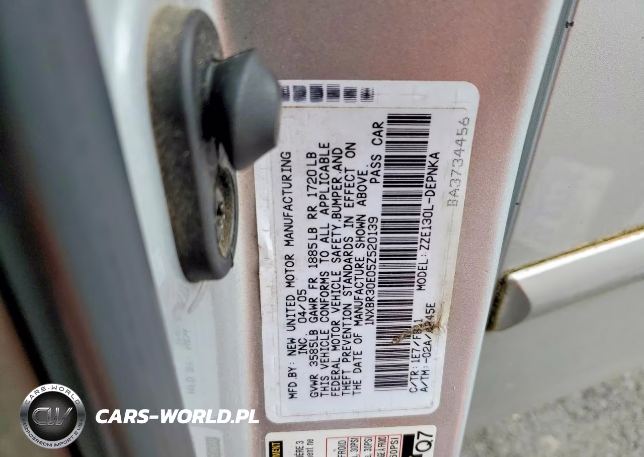 2005 Toyota Corolla Le VIN:1NXBR30E05Z520139 - 13