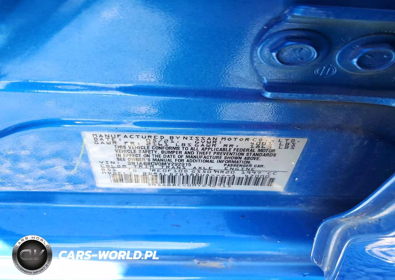 2021 Nissan Sentra Sv VIN:3N1AB8CV0MY292915 - 12