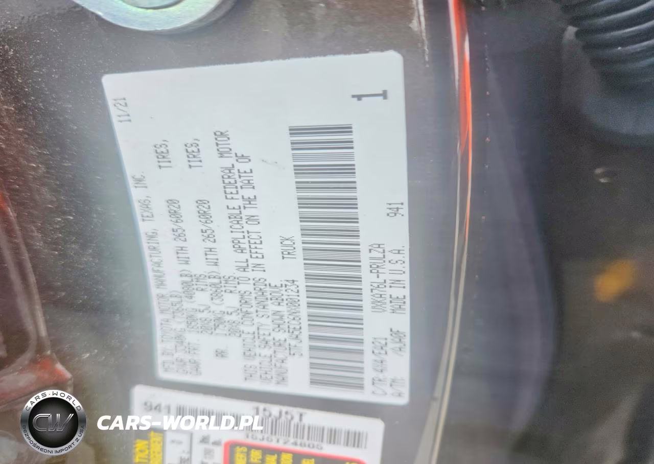 2022 Toyota Tundra Crewmax Limited VIN:5TFJA5EC6NX001234 - 12