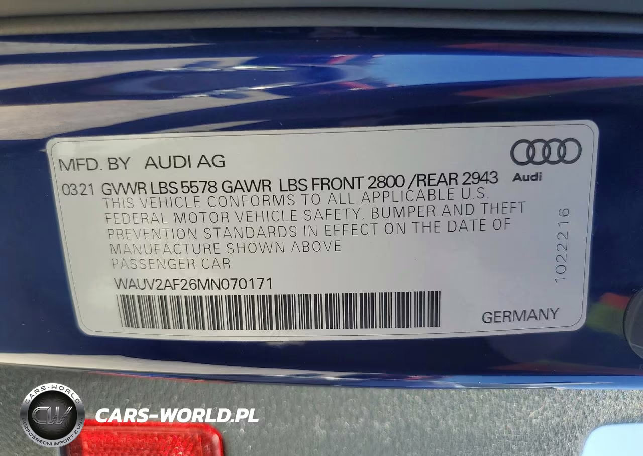 2021 Audi A7 Prestige S-Line VIN:WAUV2AF26MN070171 - 12
