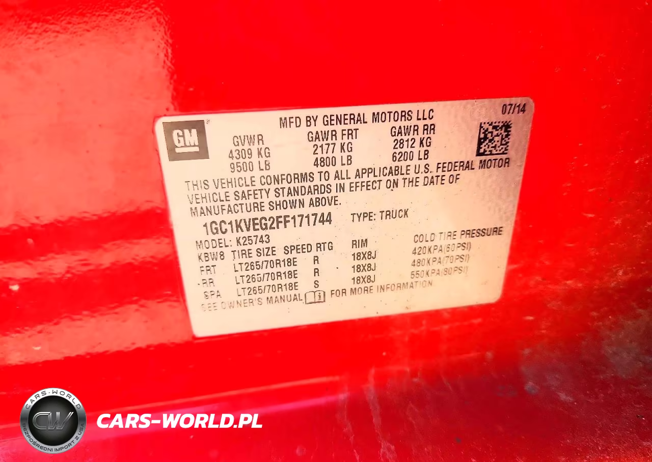 2015 Chevrolet Silverado K2500 Heavy Duty Lt VIN:1GC1KVEG2FF171744 - 12
