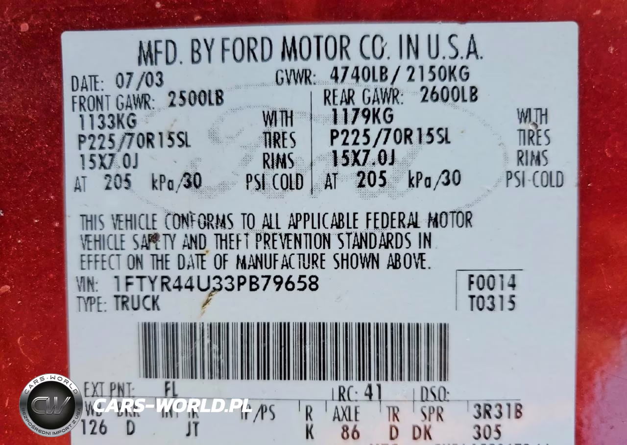 2003 Ford Ranger Super Cab VIN:1FTYR44U33PB79658 - 12