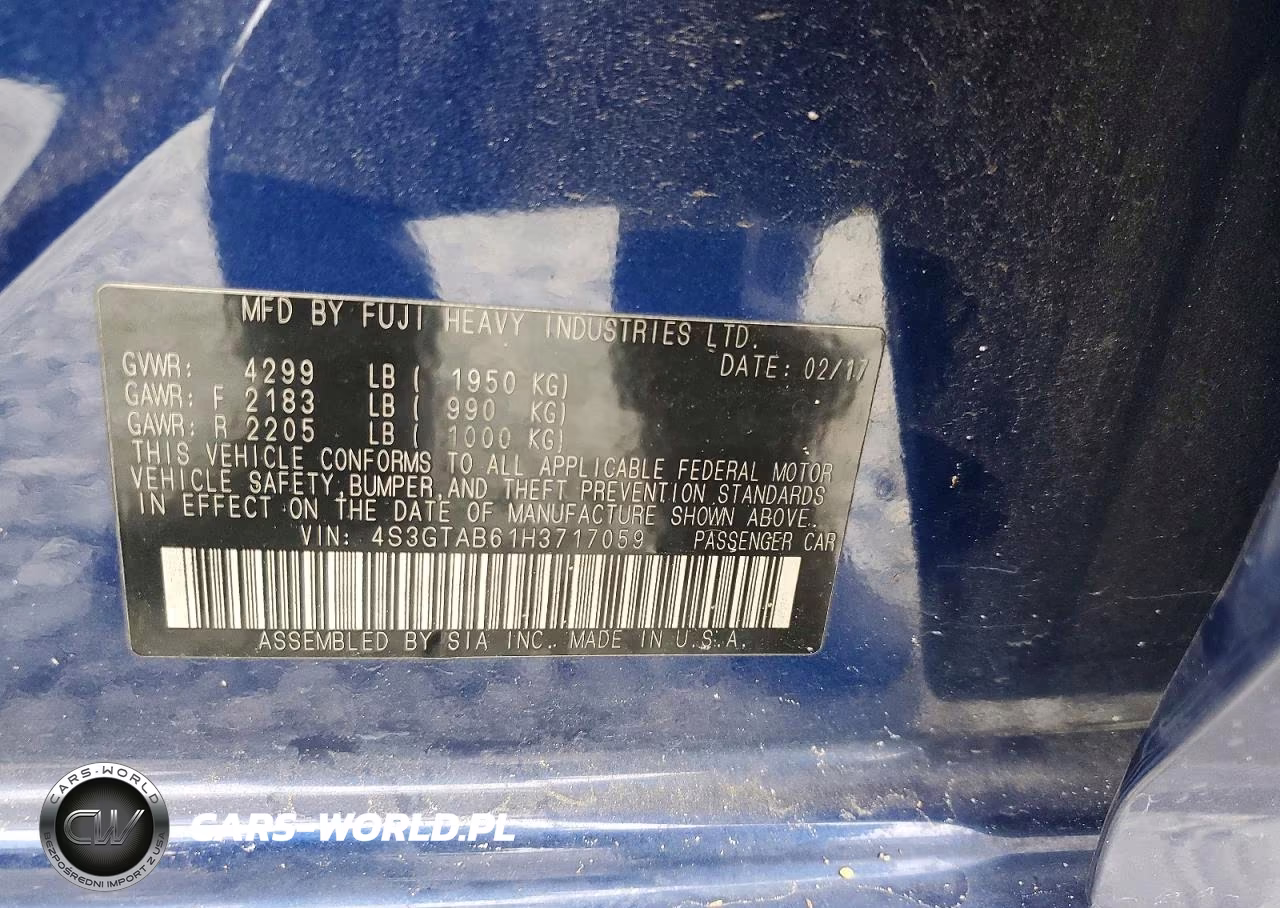 2017 Subaru Impreza Premium VIN:4S3GTAB61H3717059 - 12