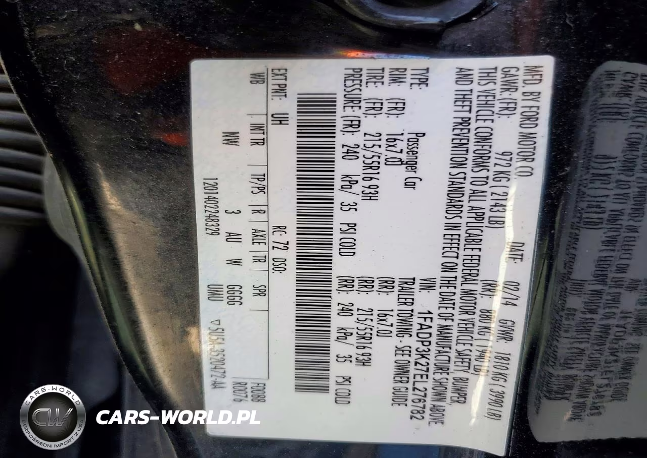 2014 Ford Focus Se VIN:1FADP3K27EL276782 - 12