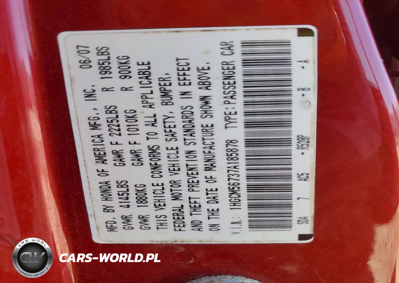 2007 Honda Accord Ex VIN:1HGCM56737A185878 - 13