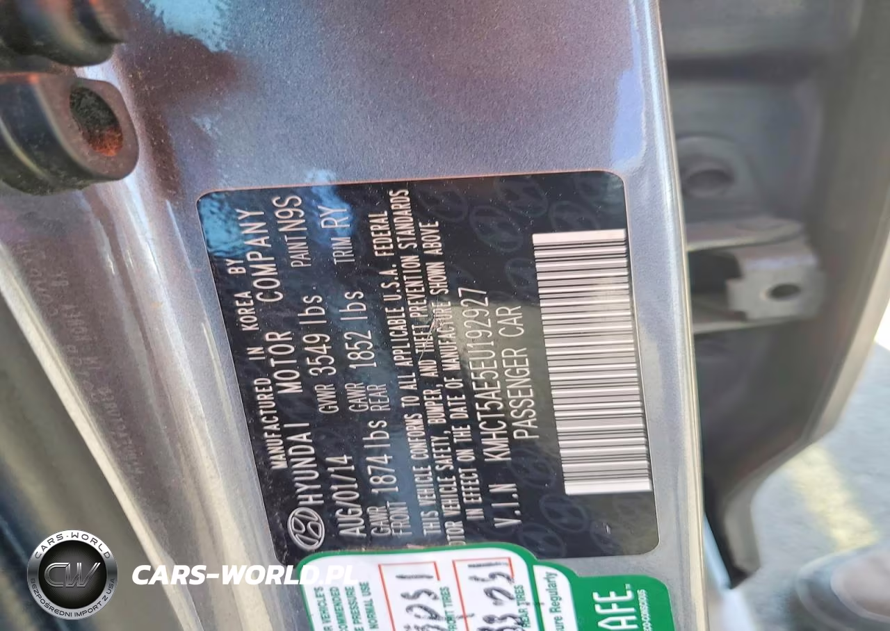 2014 Hyundai Accent Gs VIN:KMHCT5AE5EU192927 - 12