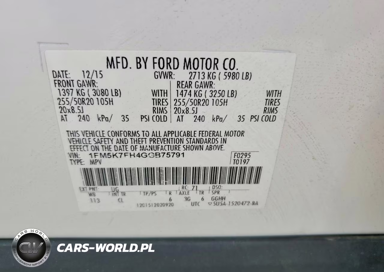 2016 Ford Explorer Limited VIN:1FM5K7FH4GGB75791 - 13