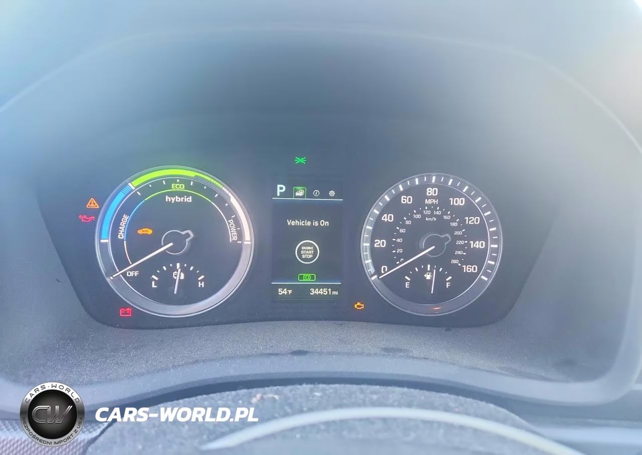2019 Hyundai Sonata Hybrid Se VIN:KMHE24L3XKA091199 - 9