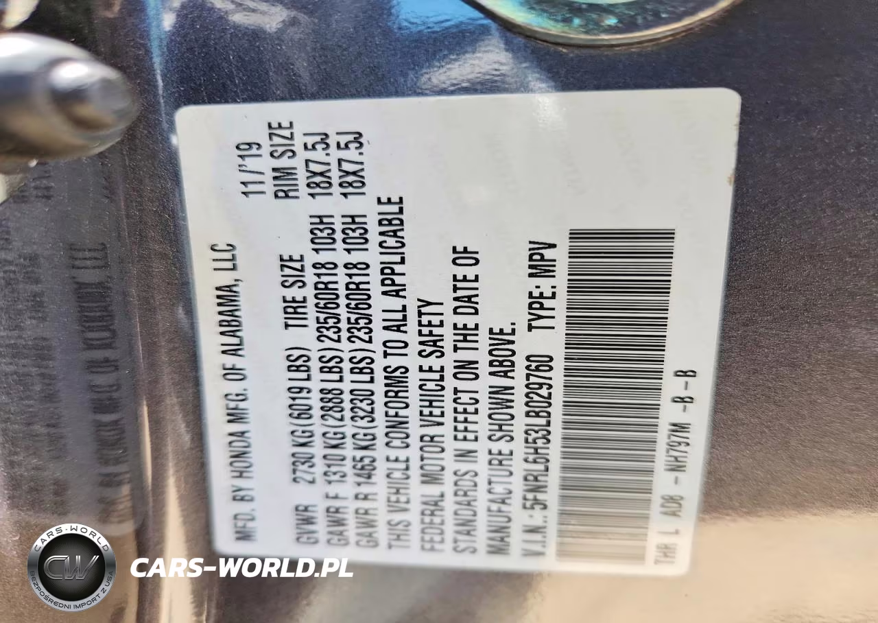 2020 Honda Odyssey Ex VIN:5FNRL6H53LB029760 - 13