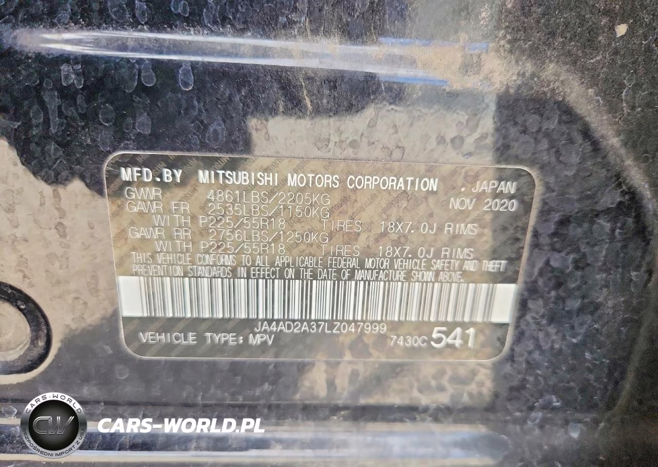 2020 Mitsubishi Outlander Es VIN:JA4AD2A37LZ047999 - 13