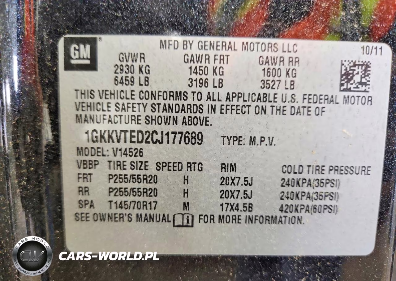 2012 GMC Acadia Denali VIN:1GKKVTED2CJ177689 - 13