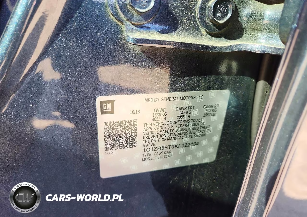 2019 Chevrolet Malibu Ls VIN:1G1ZB5ST0KF122484 - 12