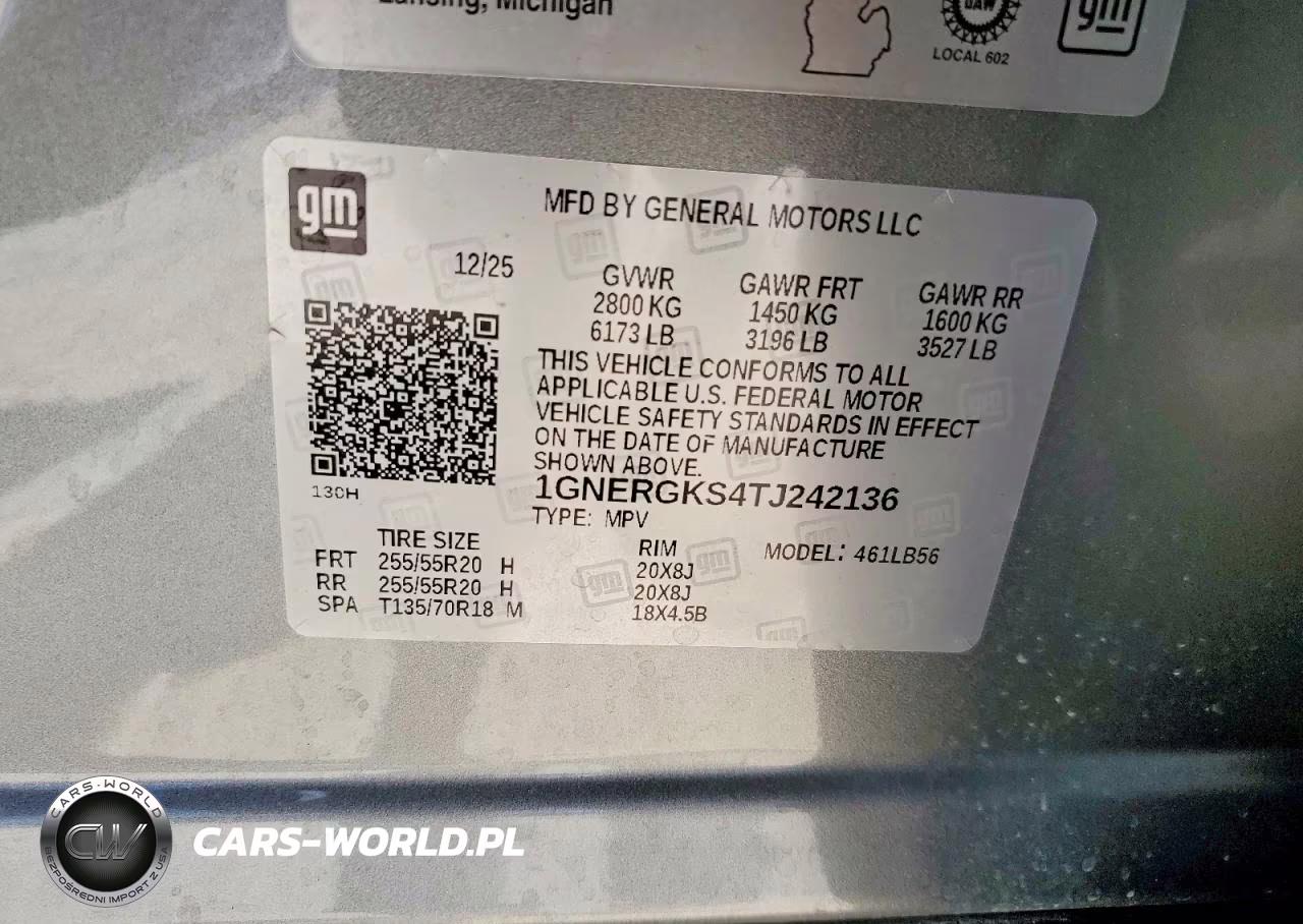 2026 Chevrolet Traverse Lt VIN:1GNERGKS4TJ242136 - 14