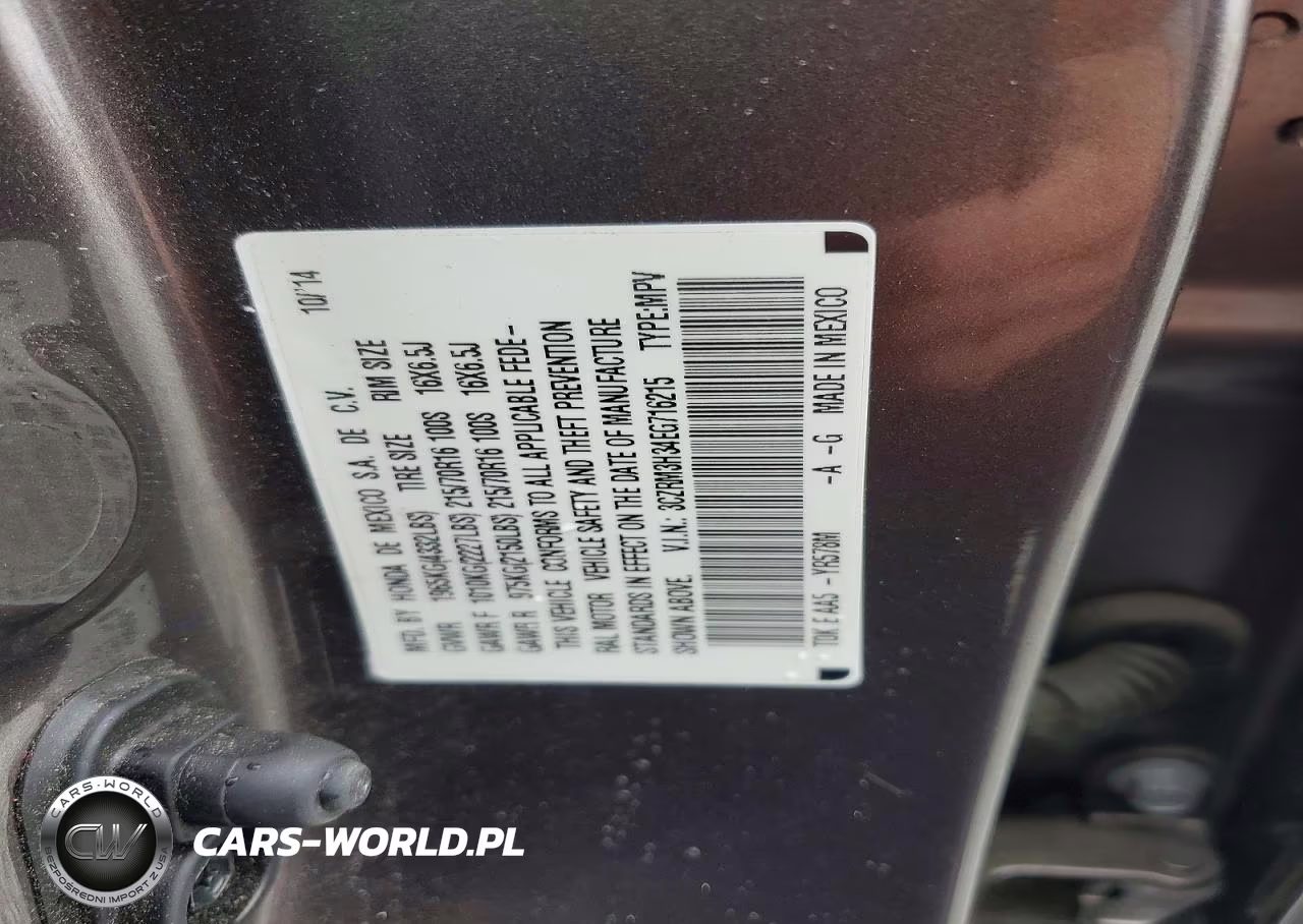 2014 Honda Cr-V Lx VIN:3CZRM3H34EG716215 - 13