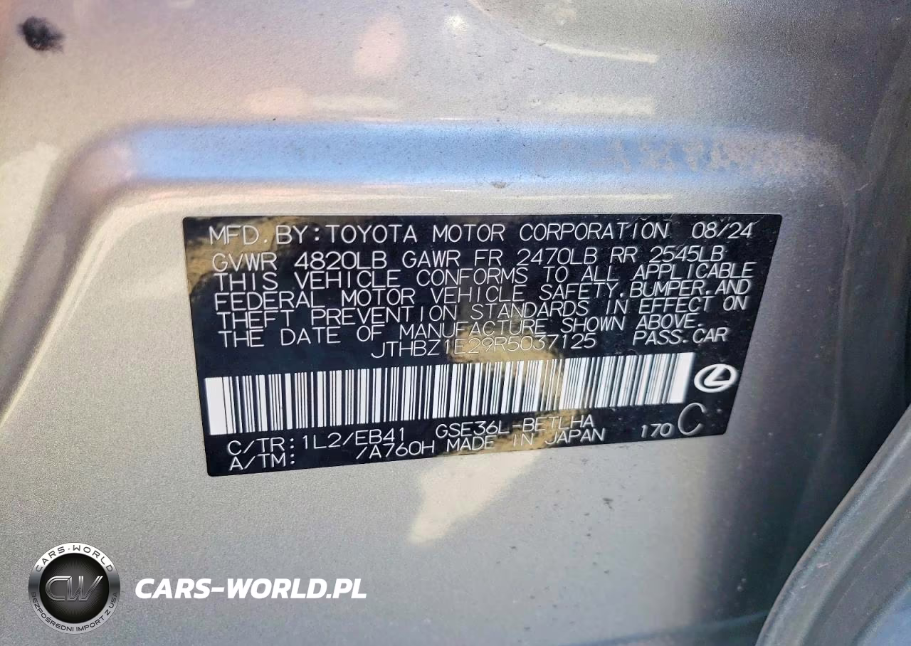 2024 Lexus Is 350 F Sport Design VIN:JTHBZ1E29R5037125 - 13