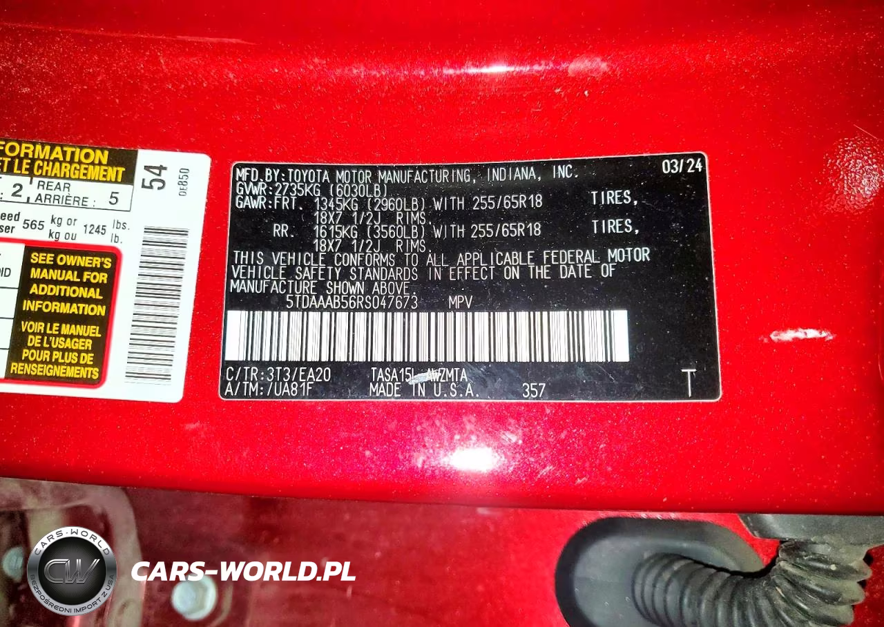 2024 Toyota Grand Highlander Xle VIN:5TDAAAB56RS047673 - 13